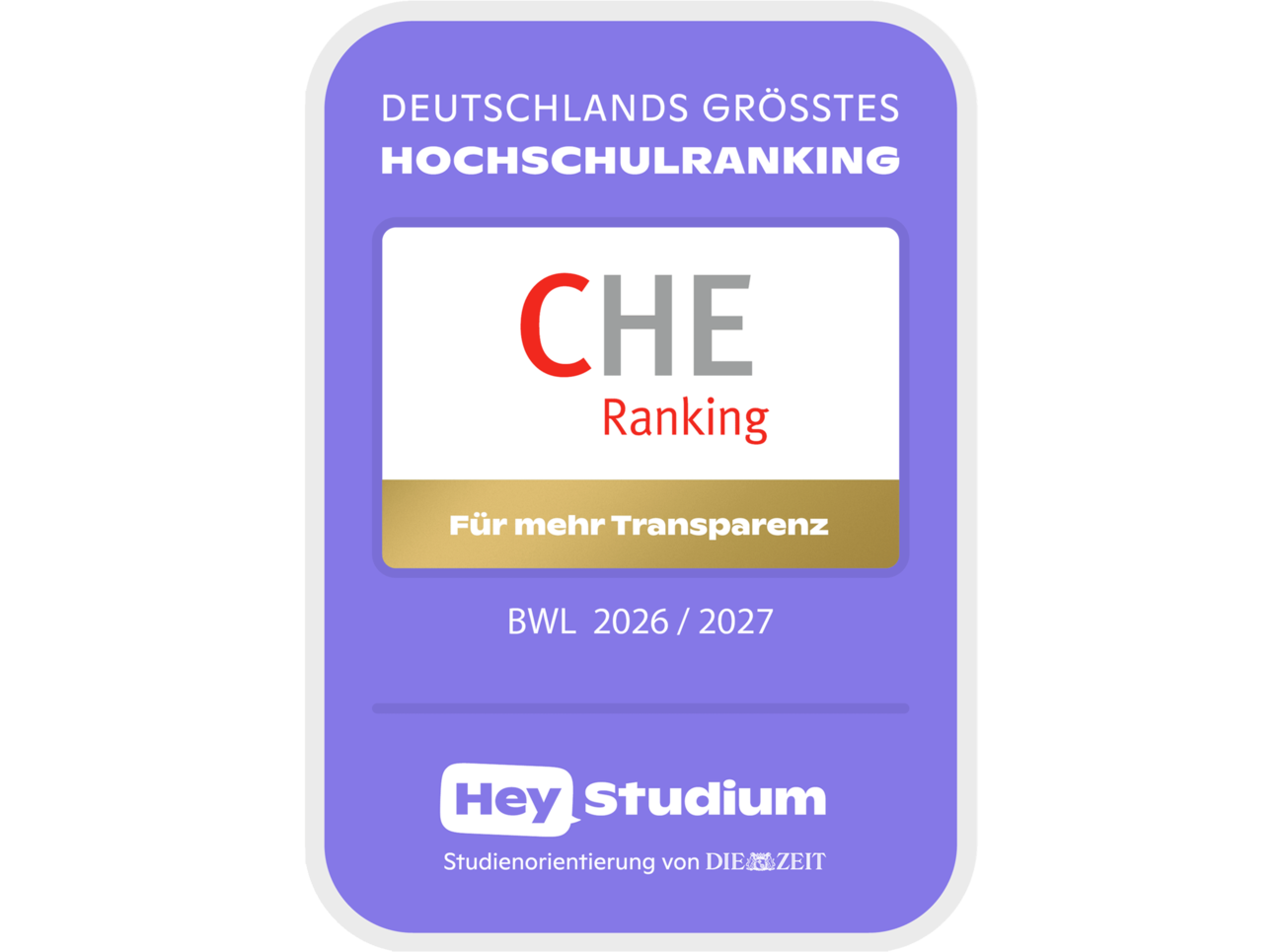 Siegel CHE Ranking BWL