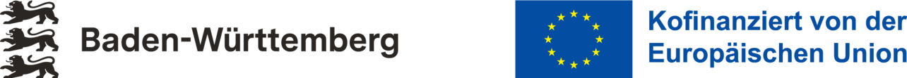 Logos von Baden-Württemberg und EU (Kofinanziert von der EUropöischen Union)