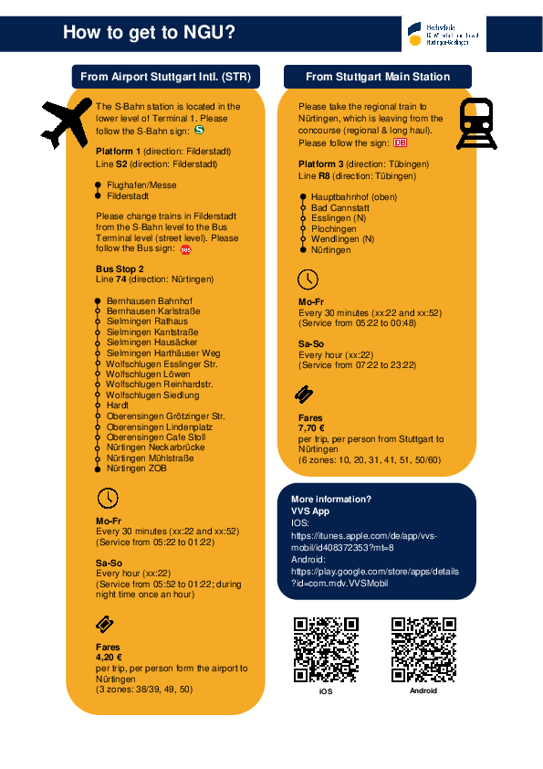 How to get to NGU (PDF)