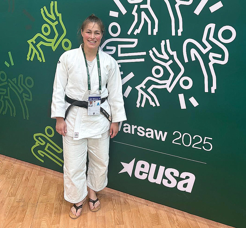 Bianca Schmidt im Judokaoutfit